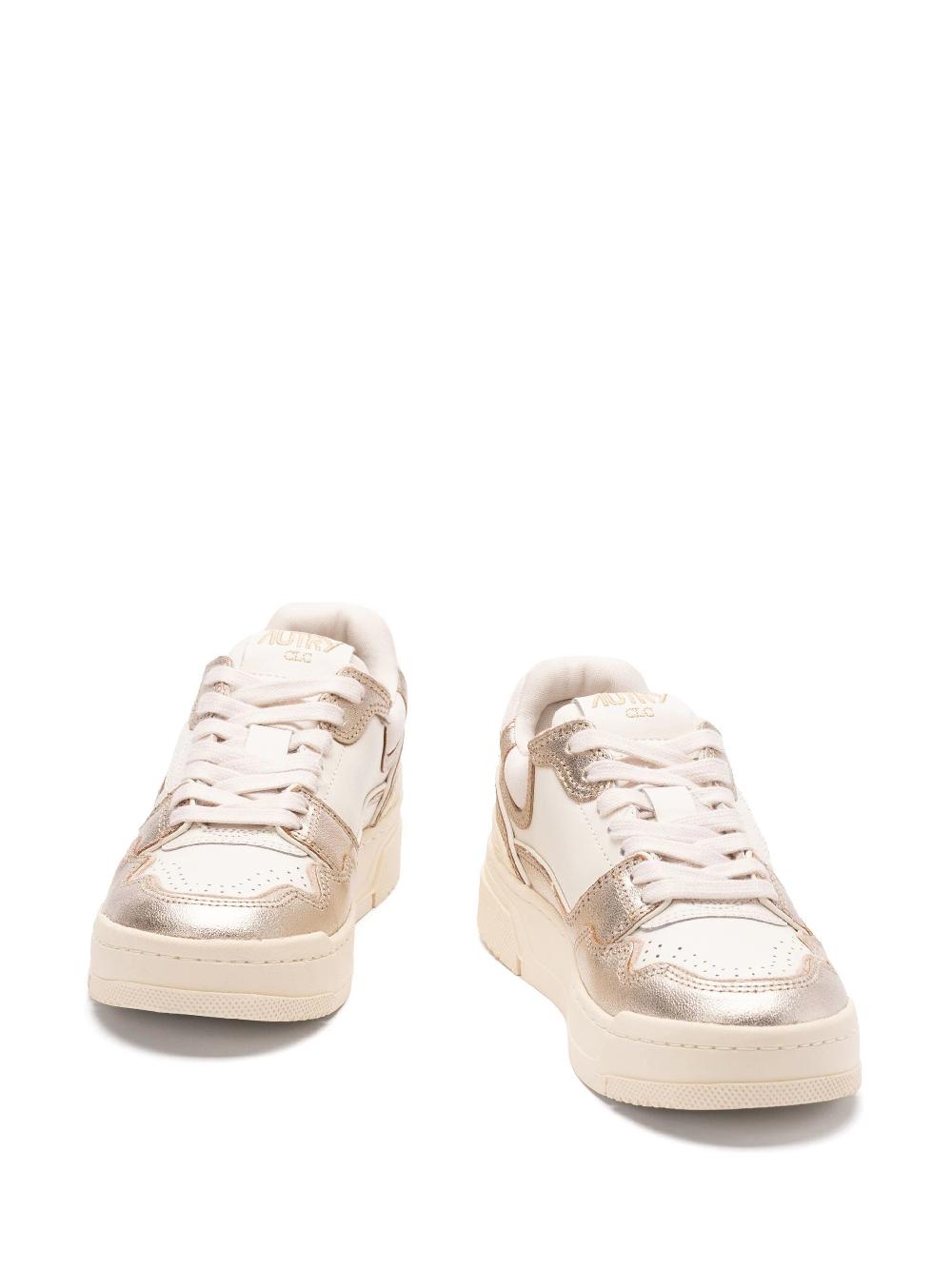 AUTRY Clc low sneakers in platinum leather and suede Promozione