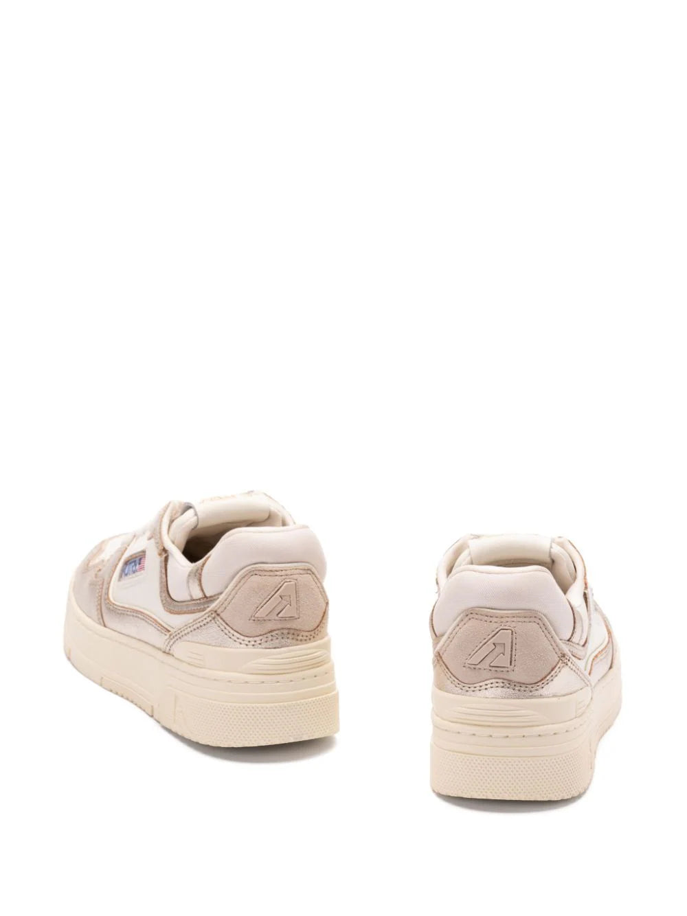 AUTRY Clc low sneakers in platinum leather and suede Promozione