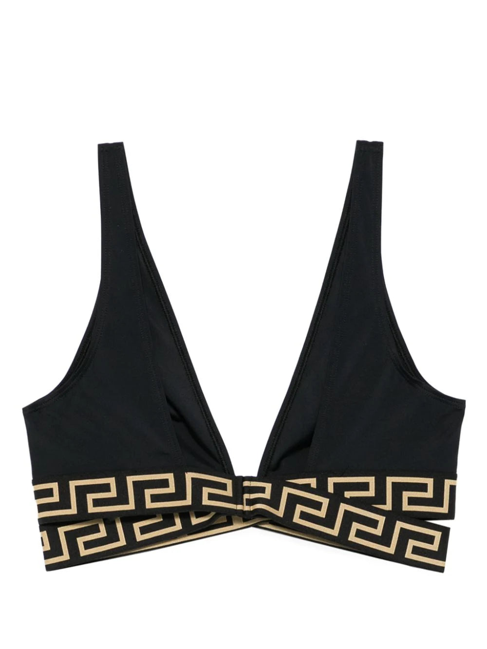VERSACE Triangle bikini top with greca border Negozi Online