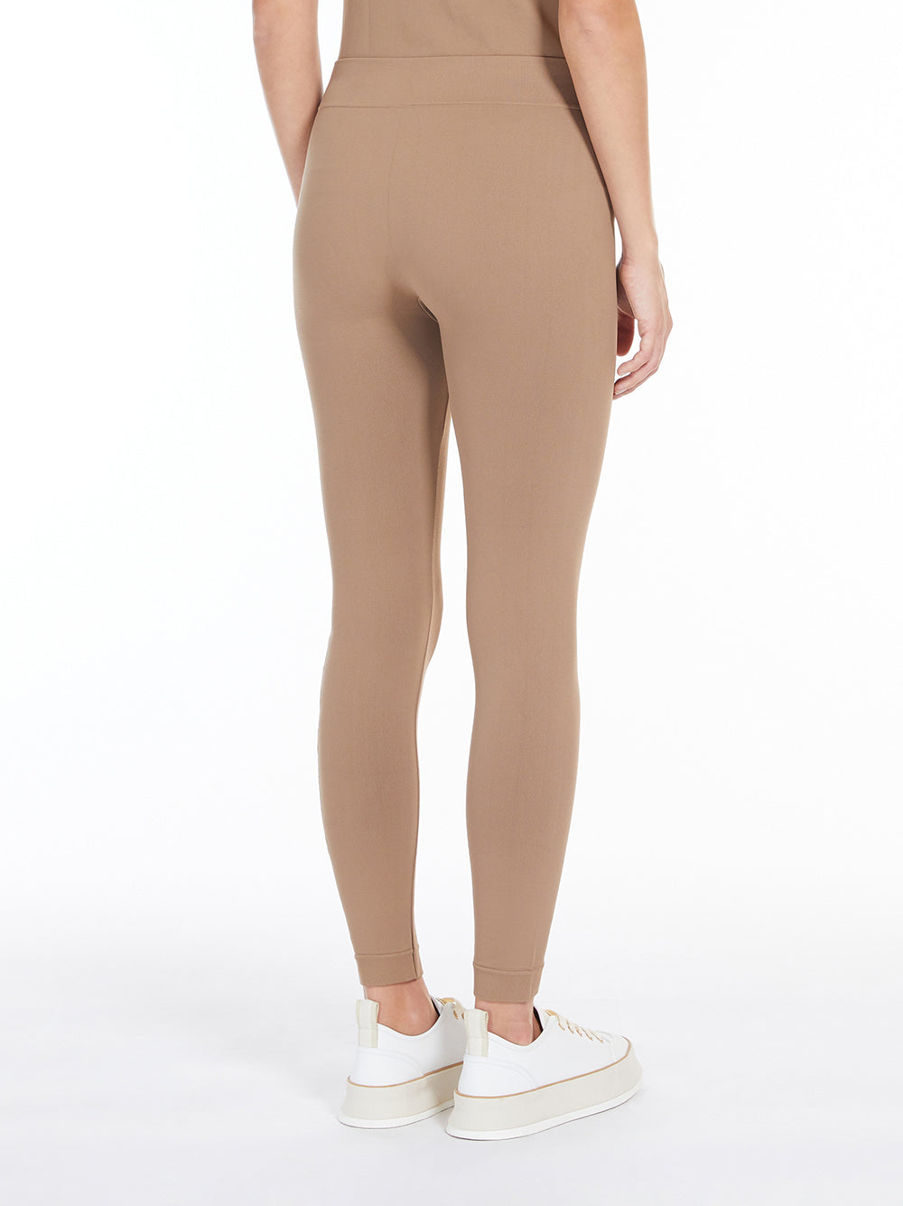S Max Mara Basilea technical leggings with logo Sconto