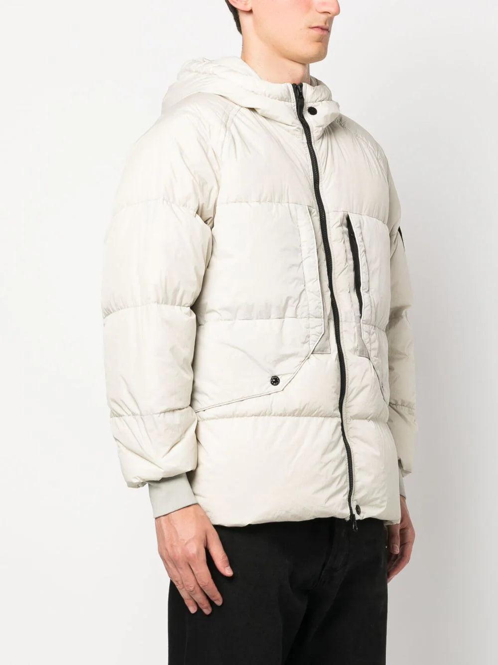 STONE ISLAND 40723 garment dyed crinkle reps recycled nylon down Consegna Veloce
