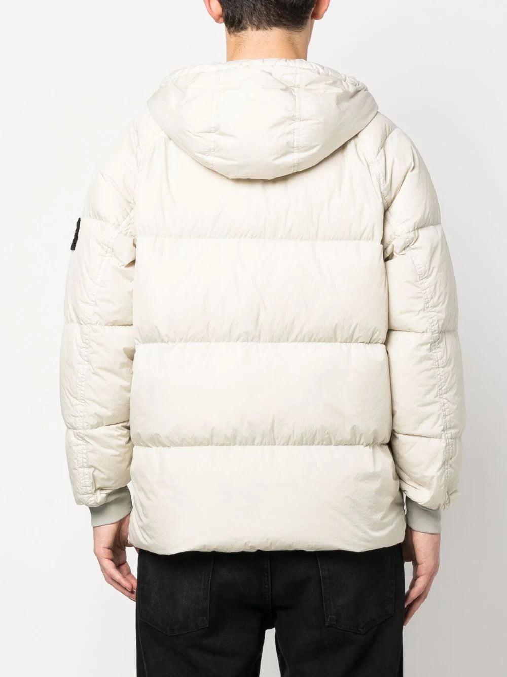 STONE ISLAND 40723 garment dyed crinkle reps recycled nylon down Consegna Veloce