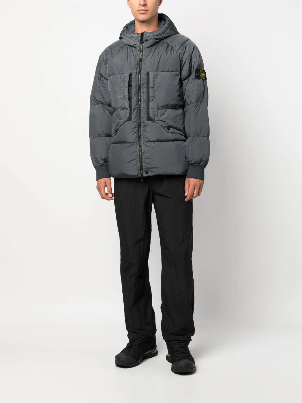 STONE ISLAND 40723 garment dyed crinkle reps recycled nylon down Promozione Limitata