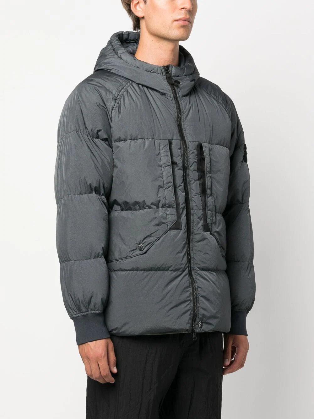 STONE ISLAND 40723 garment dyed crinkle reps recycled nylon down Promozione Limitata