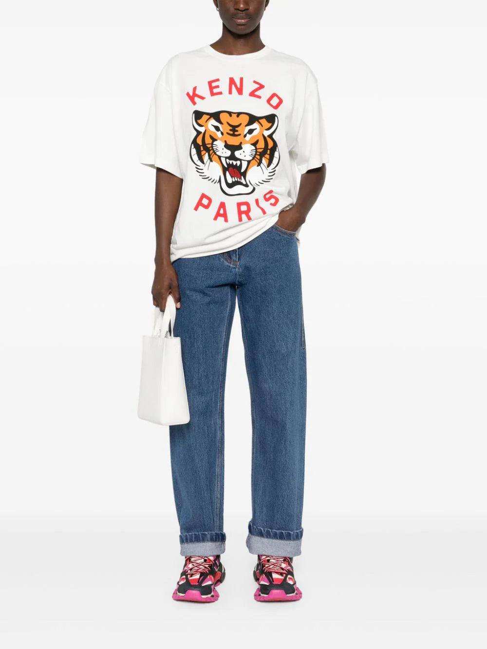 KENZO 'lucky tiger' oversized unisex t-shirt In Linea