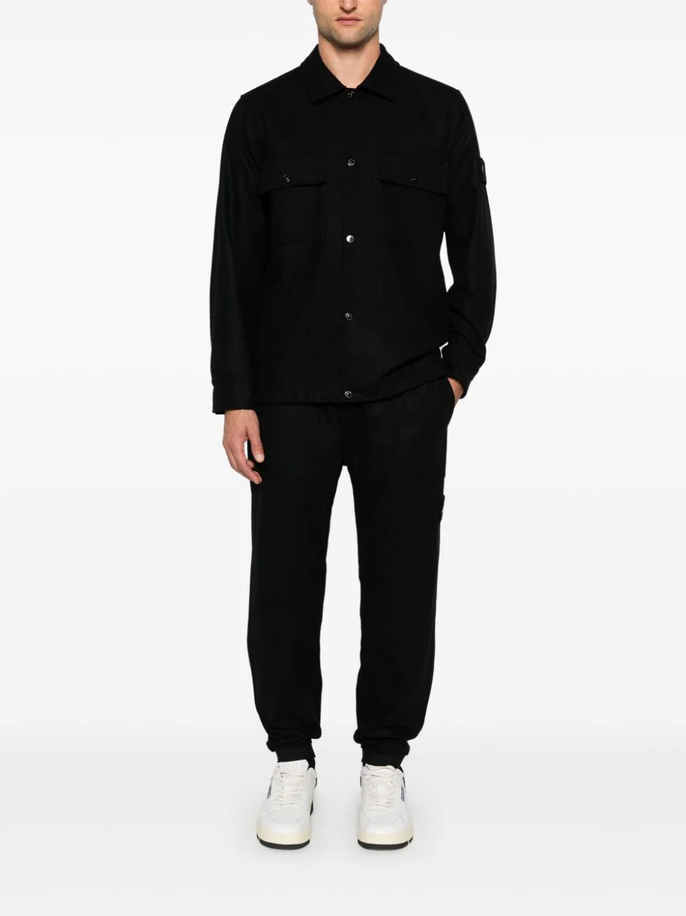 STONE ISLAND 120f4 overshirt ghost Fino Al -60%