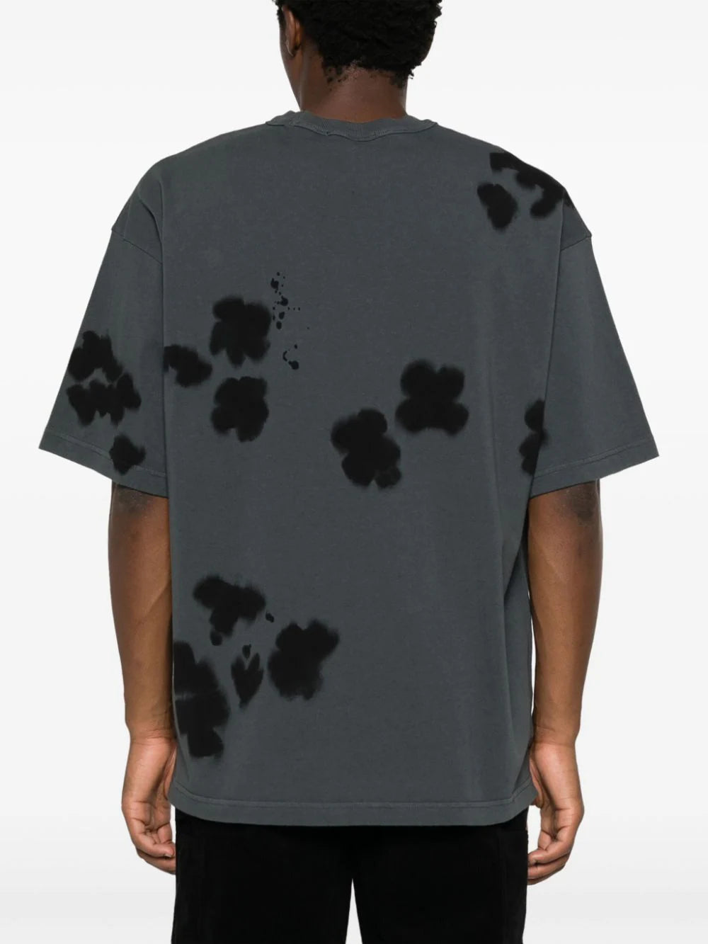STONE ISLAND 215e3 hand colouring and garment dyeing on cotton jersey Offerta migliore
