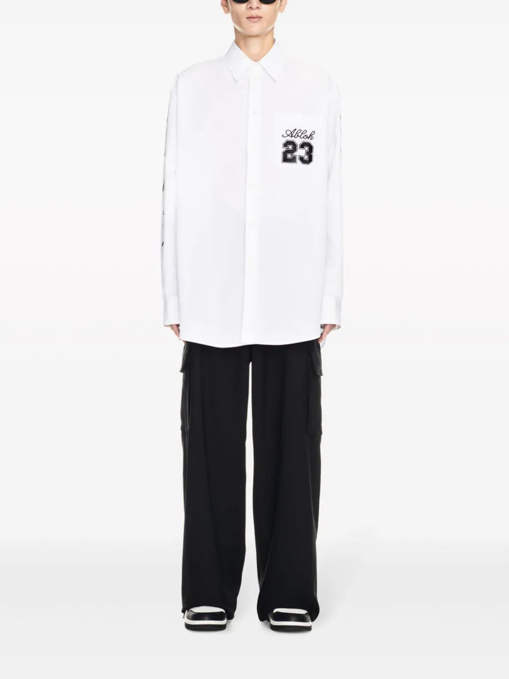 OFF-WHITE 23 logo overshirt Spedizione Gratuita
