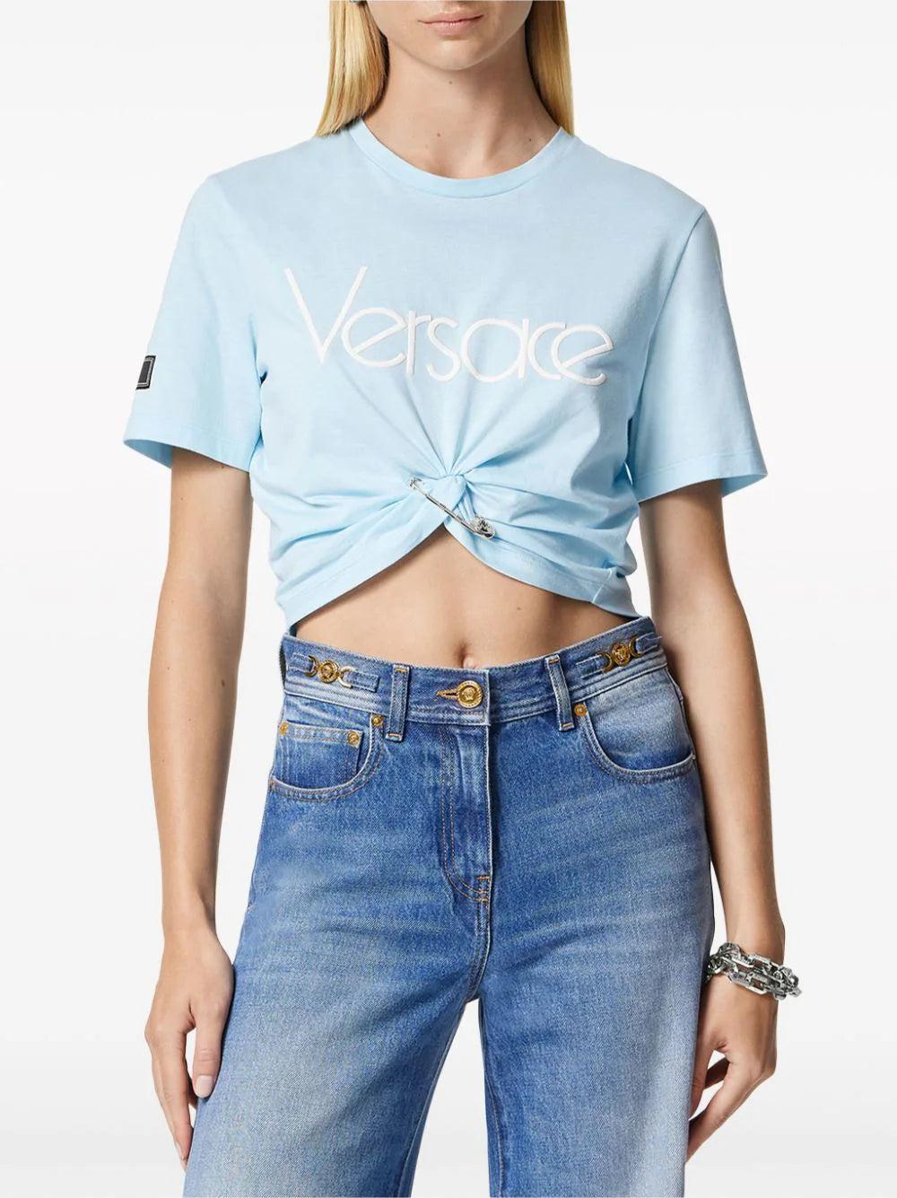VERSACE 1978 re-edition logo short t-shirt In Saldo