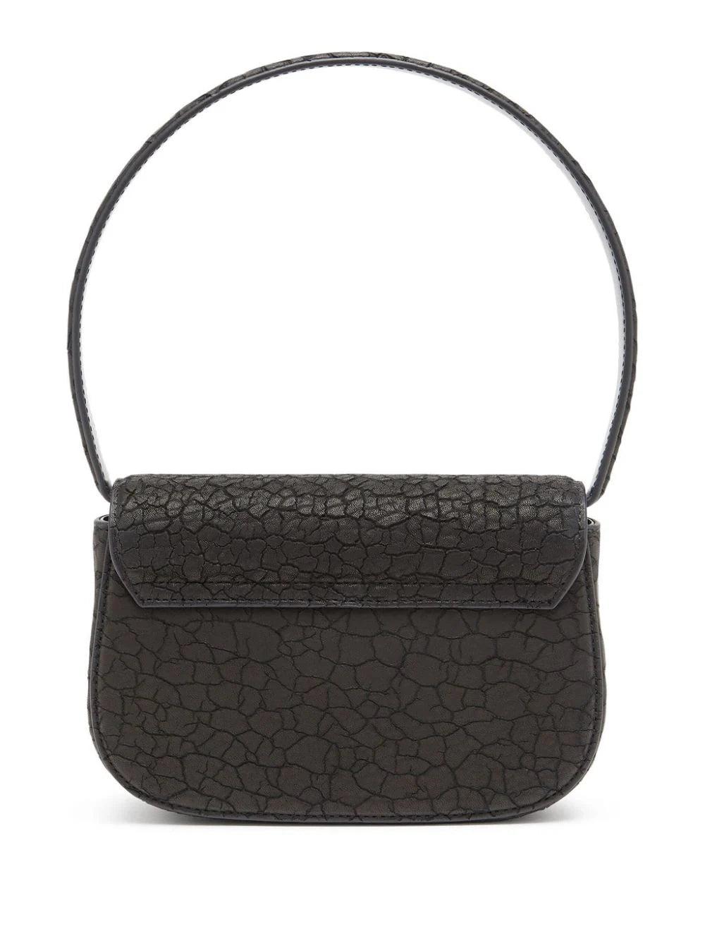 DIESEL 1dr-iconic dry leather shoulder bag Italy
