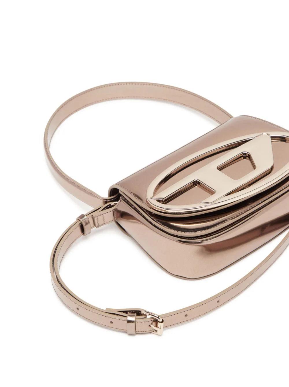 DIESEL 1dr-iconic shoulder bag in mirrored leather Fino Al -60%
