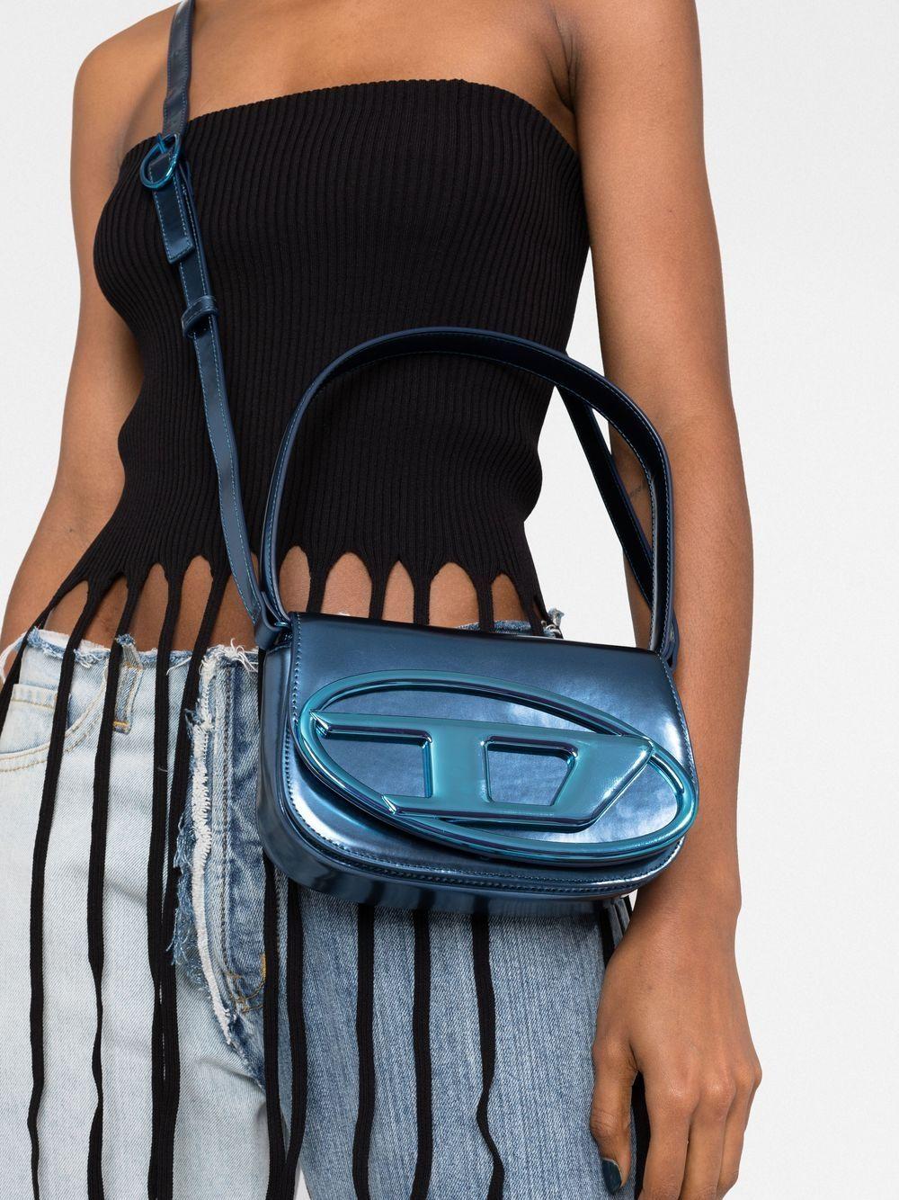DIESEL 1dr-iconic shoulder bag in mirrored leather Shopping Online