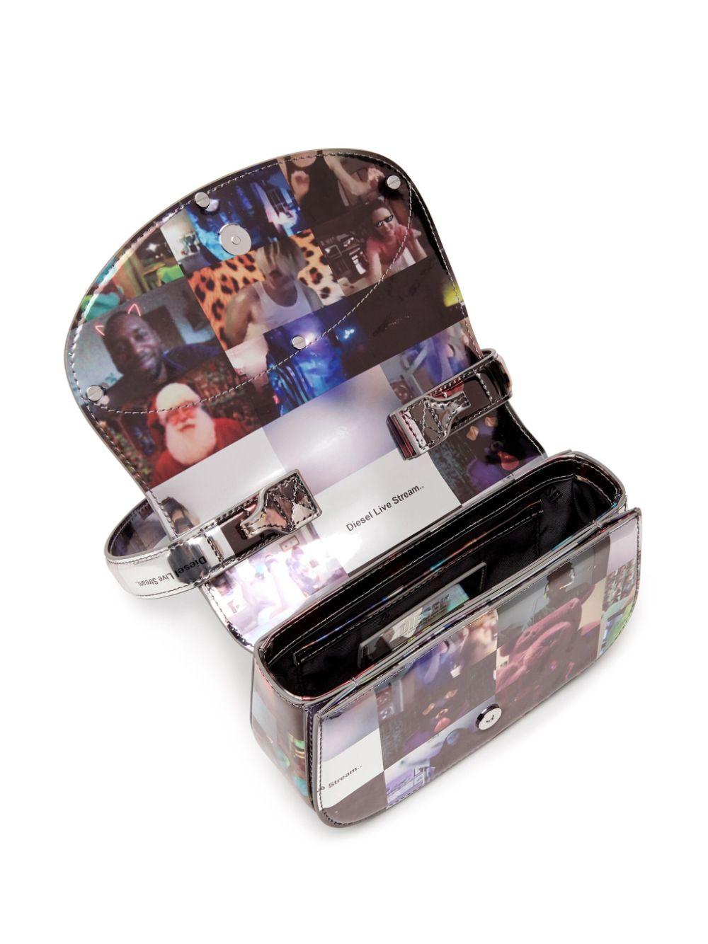 DIESEL 1dr-iconic shoulder bag with print Prezzo Ridotto