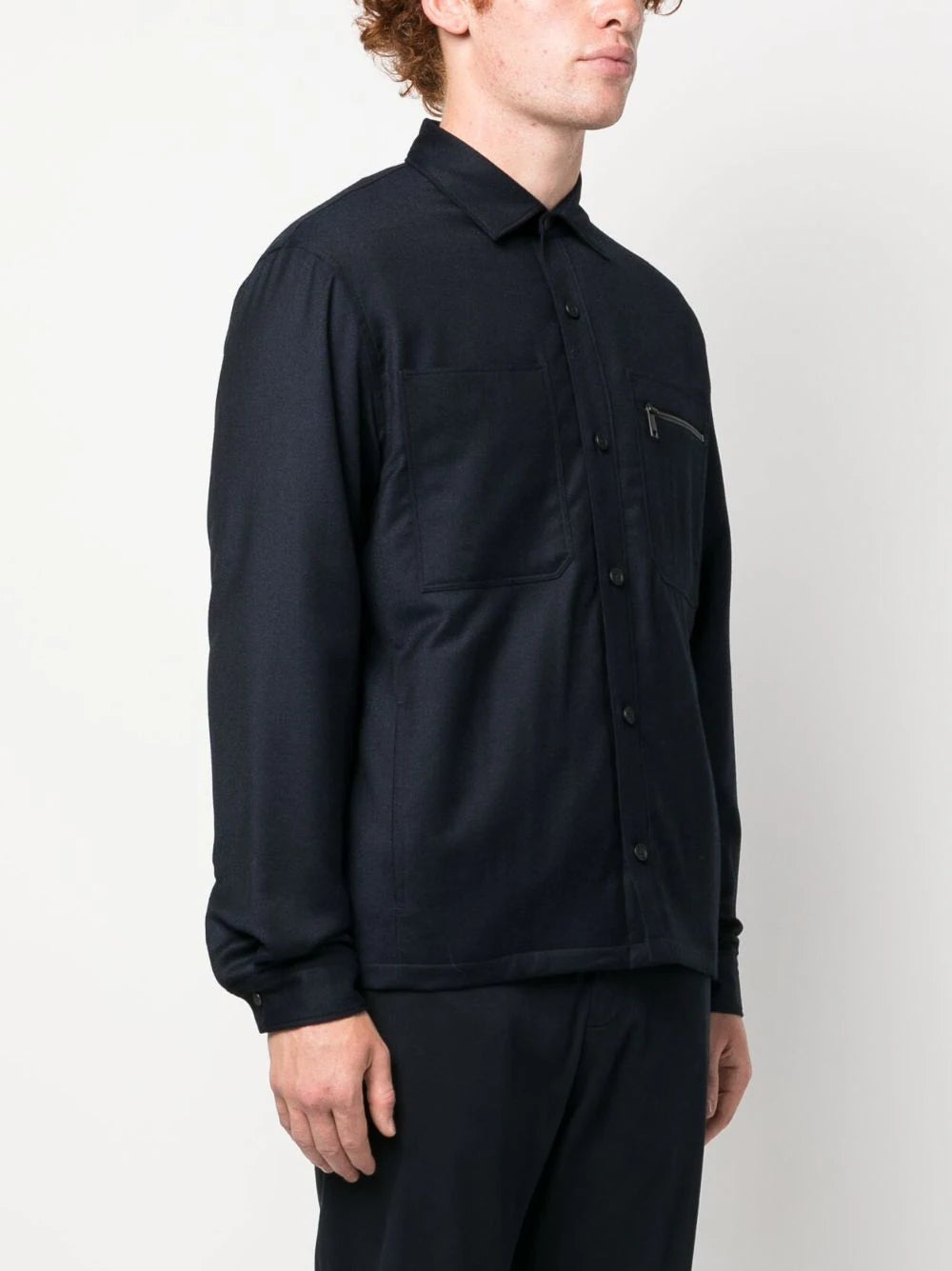 ZEGNA Wool shirt jacket Saldi