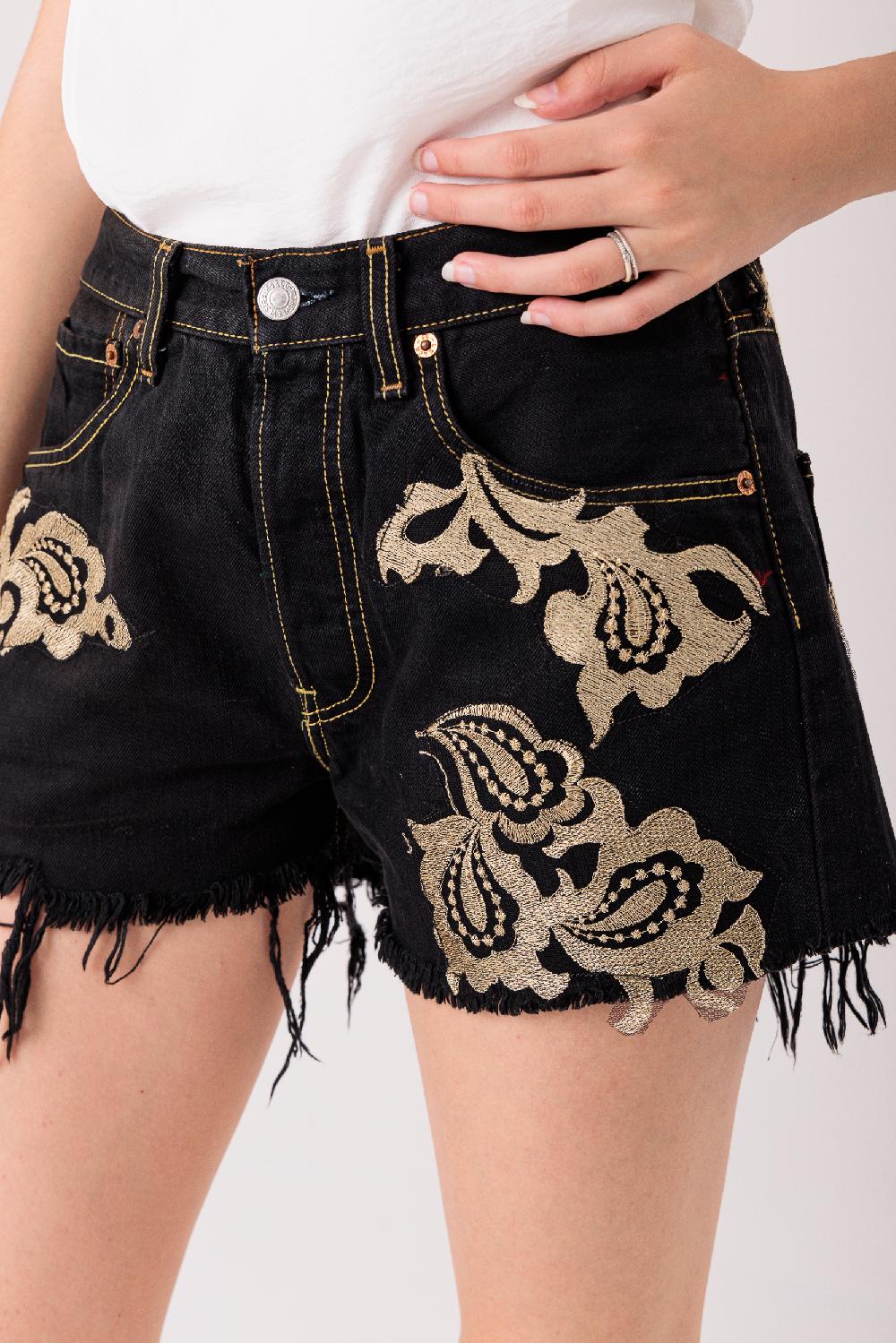 Rossano Perini SHORTS BLK EMBRODERY Prezzo Ridotto