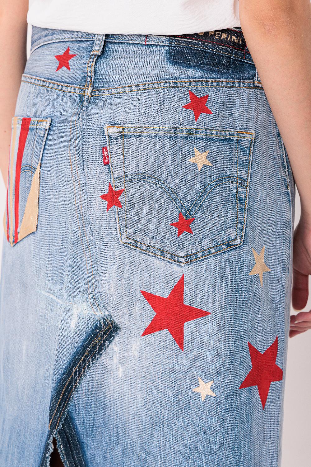 Rossano Perini MOD. LONG SKIRT ART. STARS Consegna Veloce
