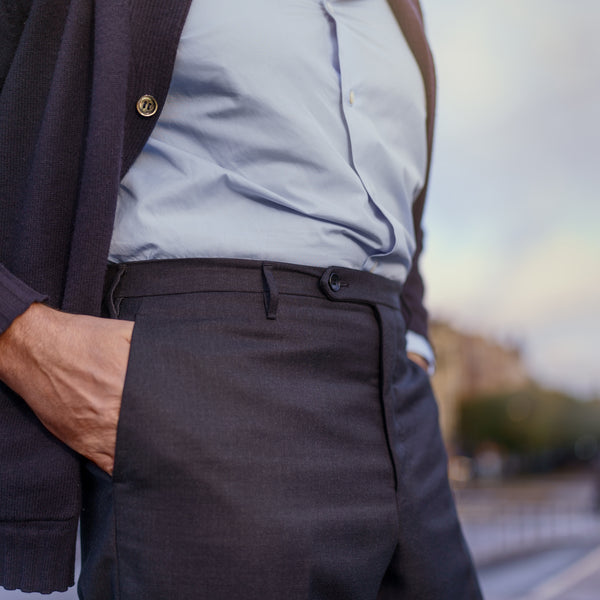 ﻿Rota Winter Roma dark grey wool trouser Affare Del Giorno