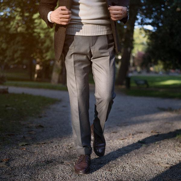 Rota Winter Milano medium grey wool trousers Sconto