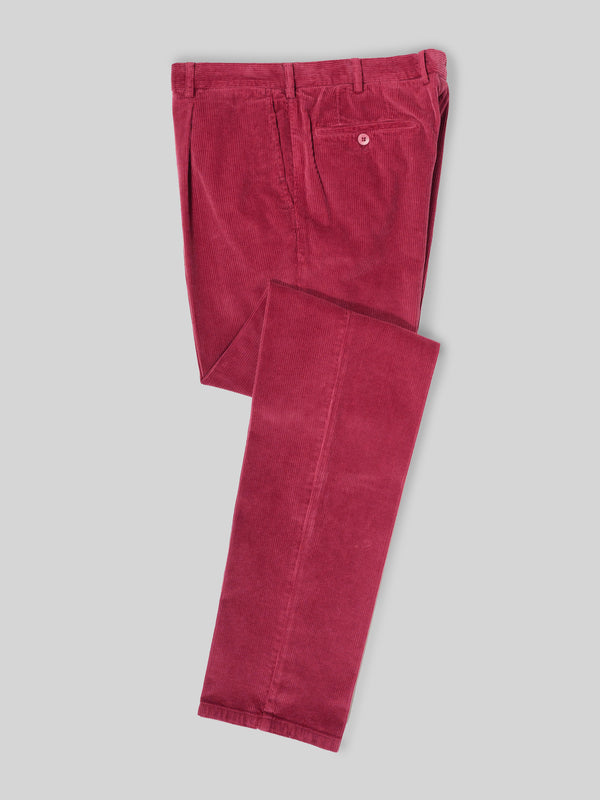 Rota Sport Winter Cherry corduroy sport trousers 1 pleat Vendita
