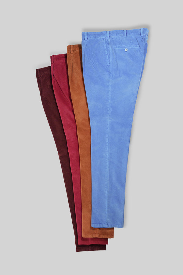 Rota Sport Winter Cherry corduroy sport trousers 1 pleat Vendita