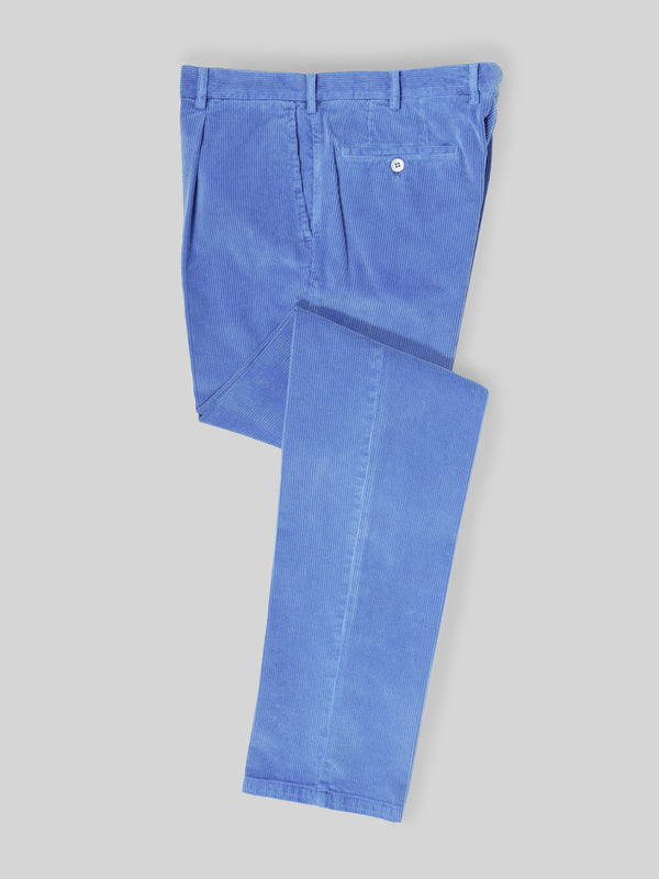 Rota Sport Winter Cobalt corduroy sport trousers 1 pleat Promozione