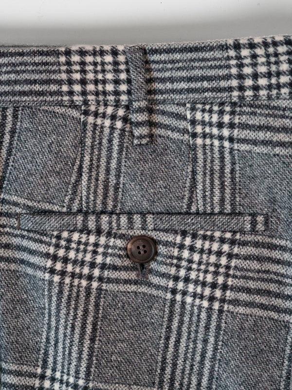 Rota Winter Grey check flannel trousers Soddisfazione Garantita