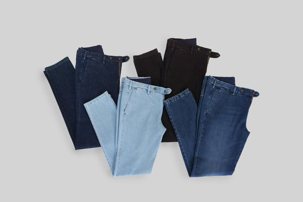 Rota Sport Winter Dark blue denim cotton sport trousers Acquista Ora