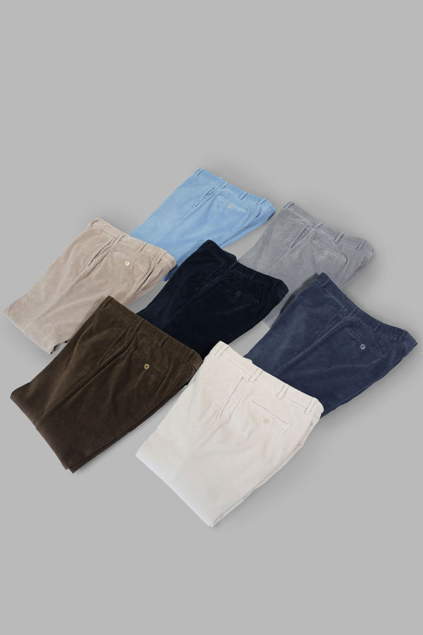 Rota Sport Winter Dark blue corduroy sport trousers Promozione Limitata