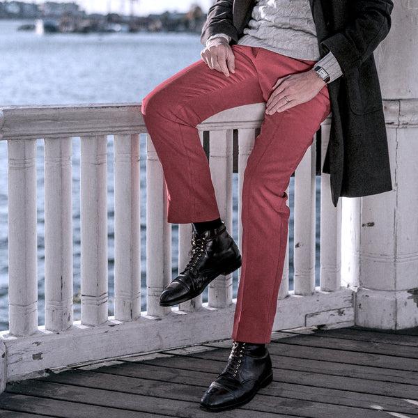 Rota Winter Bordeaux corduroy medium wale trousers Prezzo Ridotto