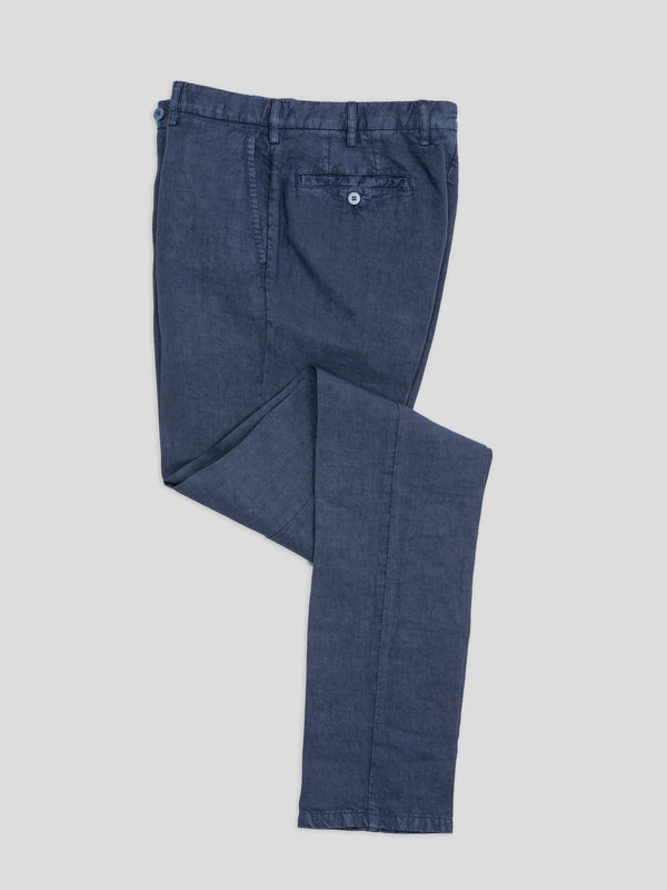 Rota Sport Summer Blue linen sport trousers Saldi