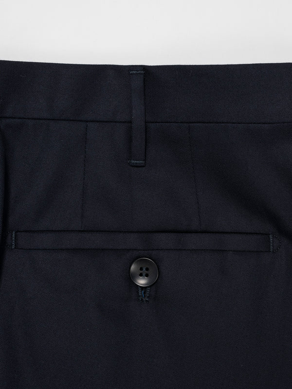 Rota Summer Dark blue pair of regular fit lightweight supima cotton trousers Hotsell