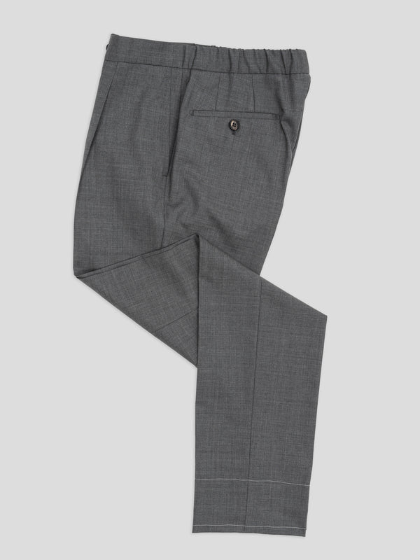 Rota Summer elastic belt wool trousers 1 pleat Vendita Calda