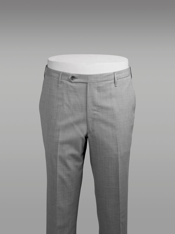 Rota Summer Light grey pair of regular fit elastic wool trousers Vendita Economica