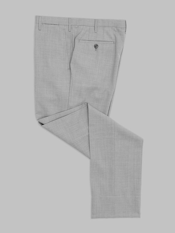 Rota Summer Light grey pair of regular fit elastic wool trousers Vendita Economica