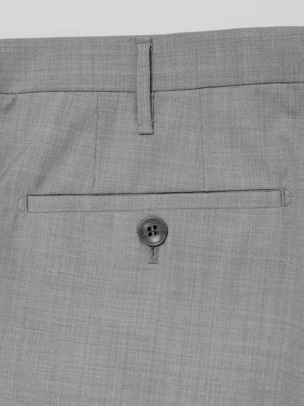 Rota Summer Light grey pair of regular fit elastic wool trousers Vendita Economica