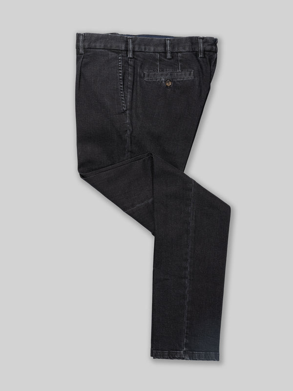 Rota Sport Winter Black denim cotton sport trousers Nuova