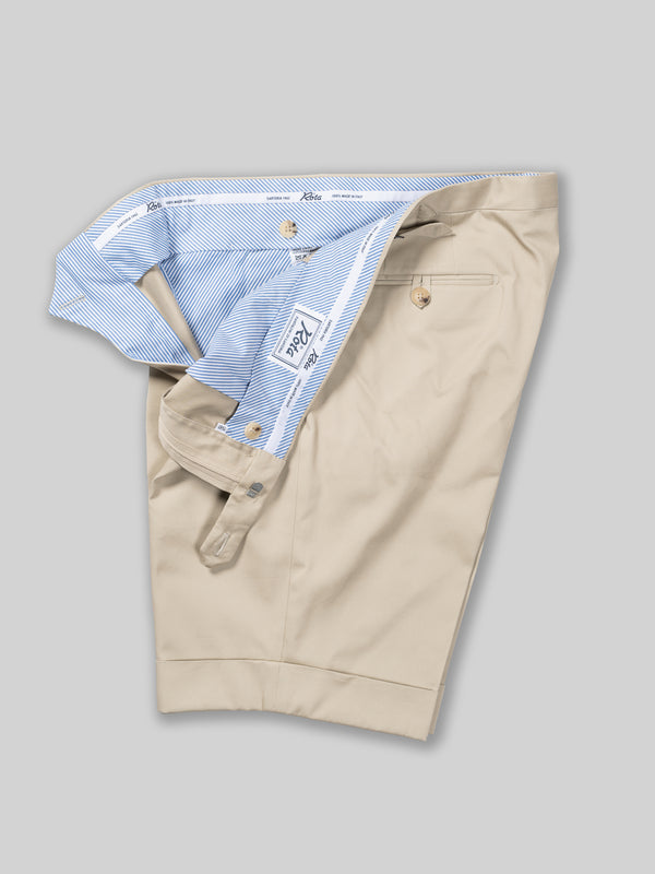 Rota Summer Beige pair of regular fit cotton bermuda Moda