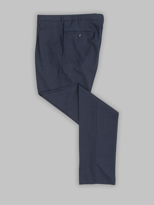 Rota Summer Dark blue pair of regular fit two ply wool trousers 2025