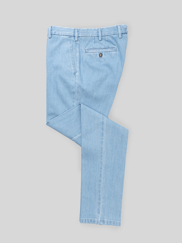 Rota Sport Winter Light blue denim cotton sport trousers Promozione
