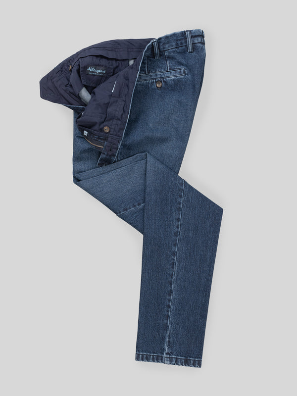 Rota Sport Winter Blue denim cotton sport trousers Spedizione Gratuita