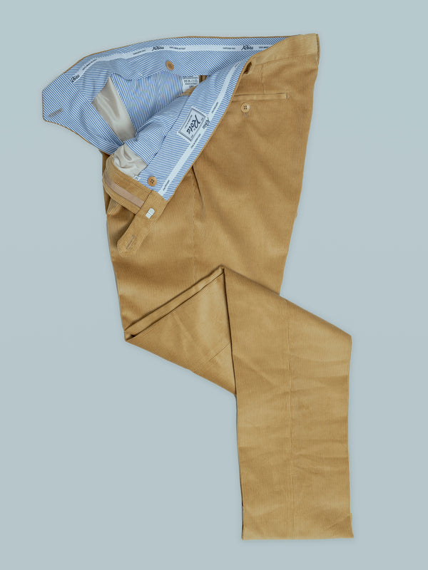 Rota Winter Dark beige corduroy medium wale trousers Acquista Ora