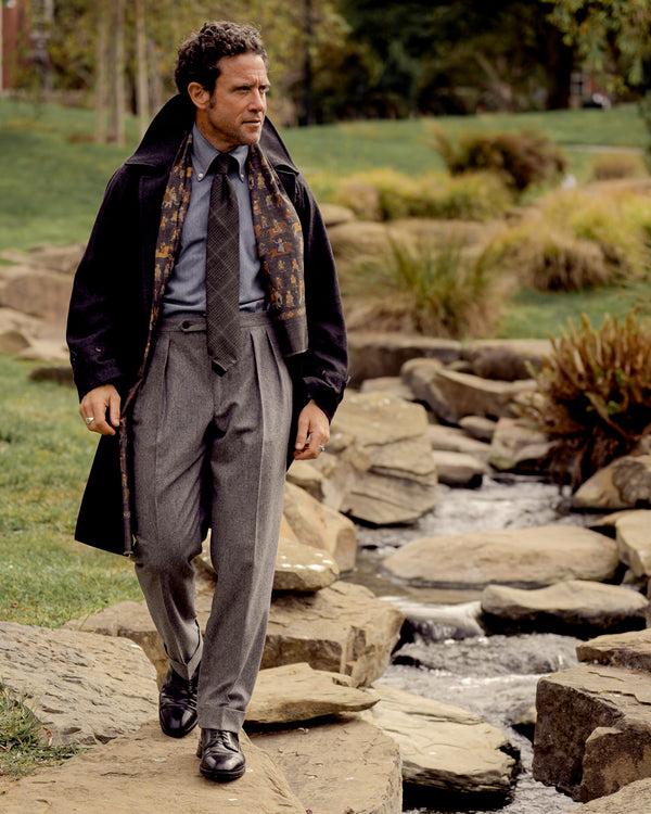 Rota Winter New York flannel wool trousers Consegna Veloce