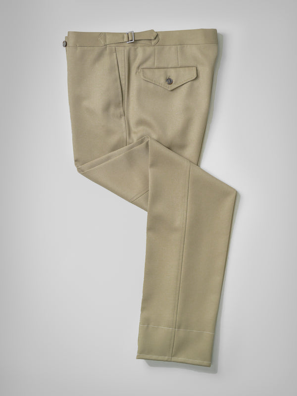 Rota Winter Dark beige pair of regular fit cavalry twill wool trousers Offerte speciali