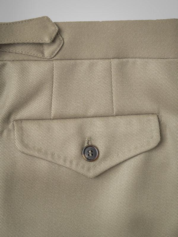 Rota Winter Dark beige pair of regular fit cavalry twill wool trousers Offerte speciali