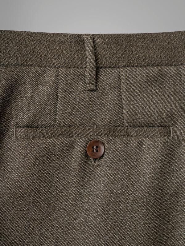 Rota Winter Dark fawn pair of regular fit wool trousers Offerte