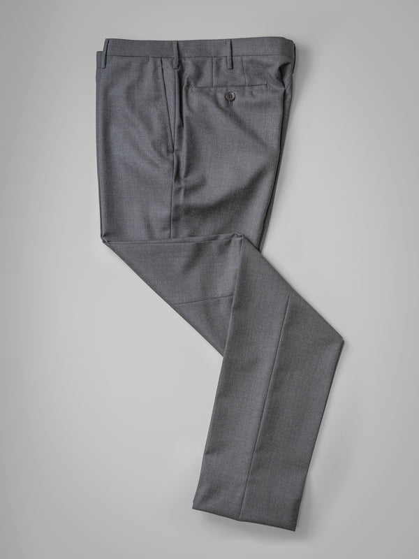 Rota Winter Grey pair of regular fit worsted wool trousers Hotsell