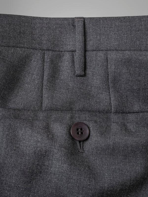 Rota Winter Grey pair of regular fit worsted wool trousers Hotsell