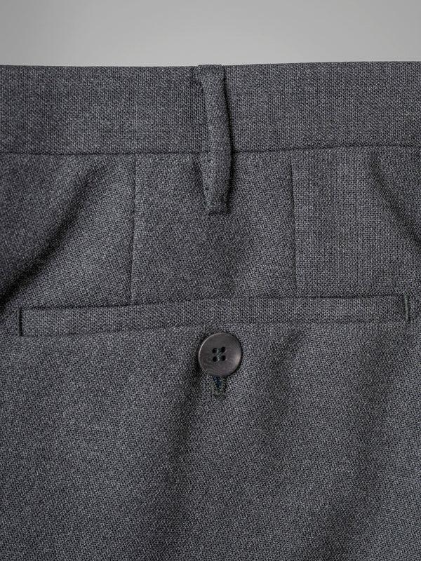 Rota Winter Dark grey pair of regular fit four ply wool trousers Vendita Calda