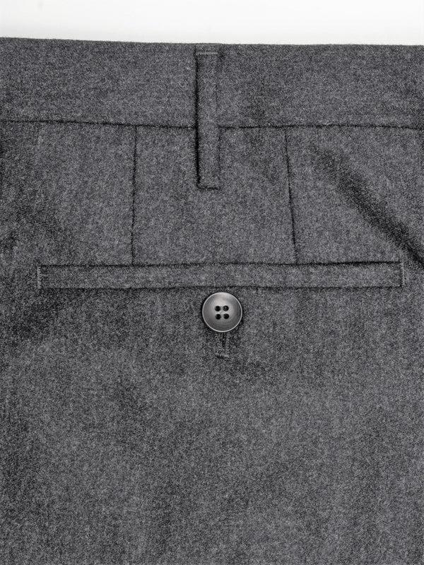 Rota Winter Medium grey flannel trousers-2pleats Moda
