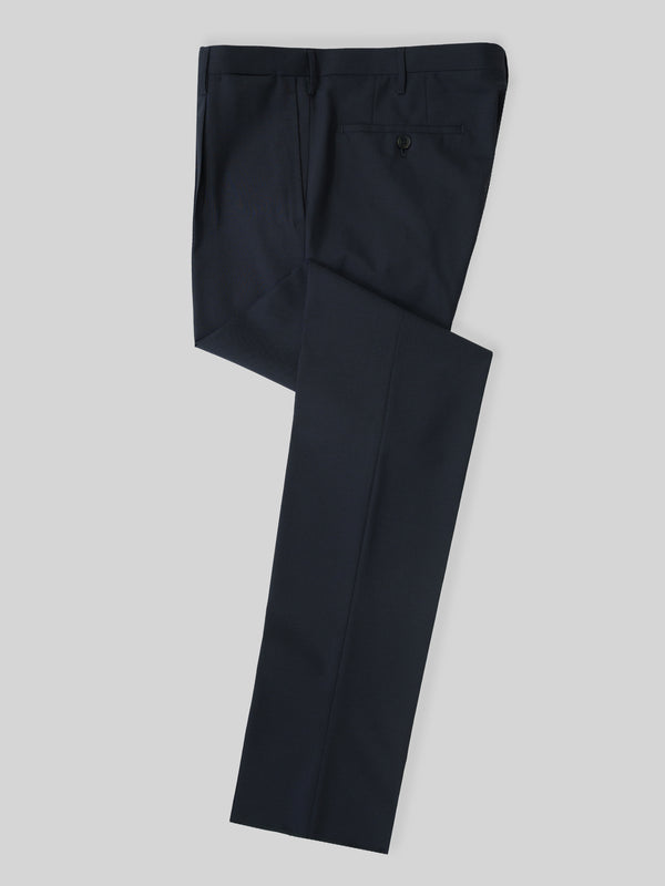 Rota Summer Navy blue elastic wool slim fit trousers Spedizione Gratuita